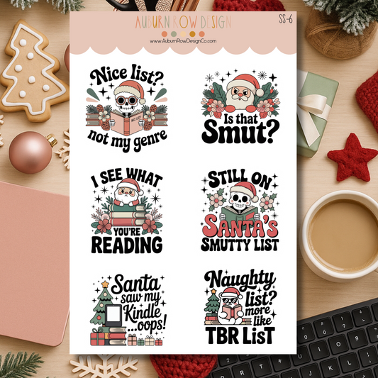 Christmas Smut Reader Stickers
