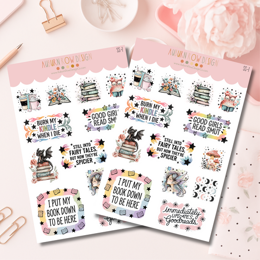 Bookish Romantasy Sticker Set