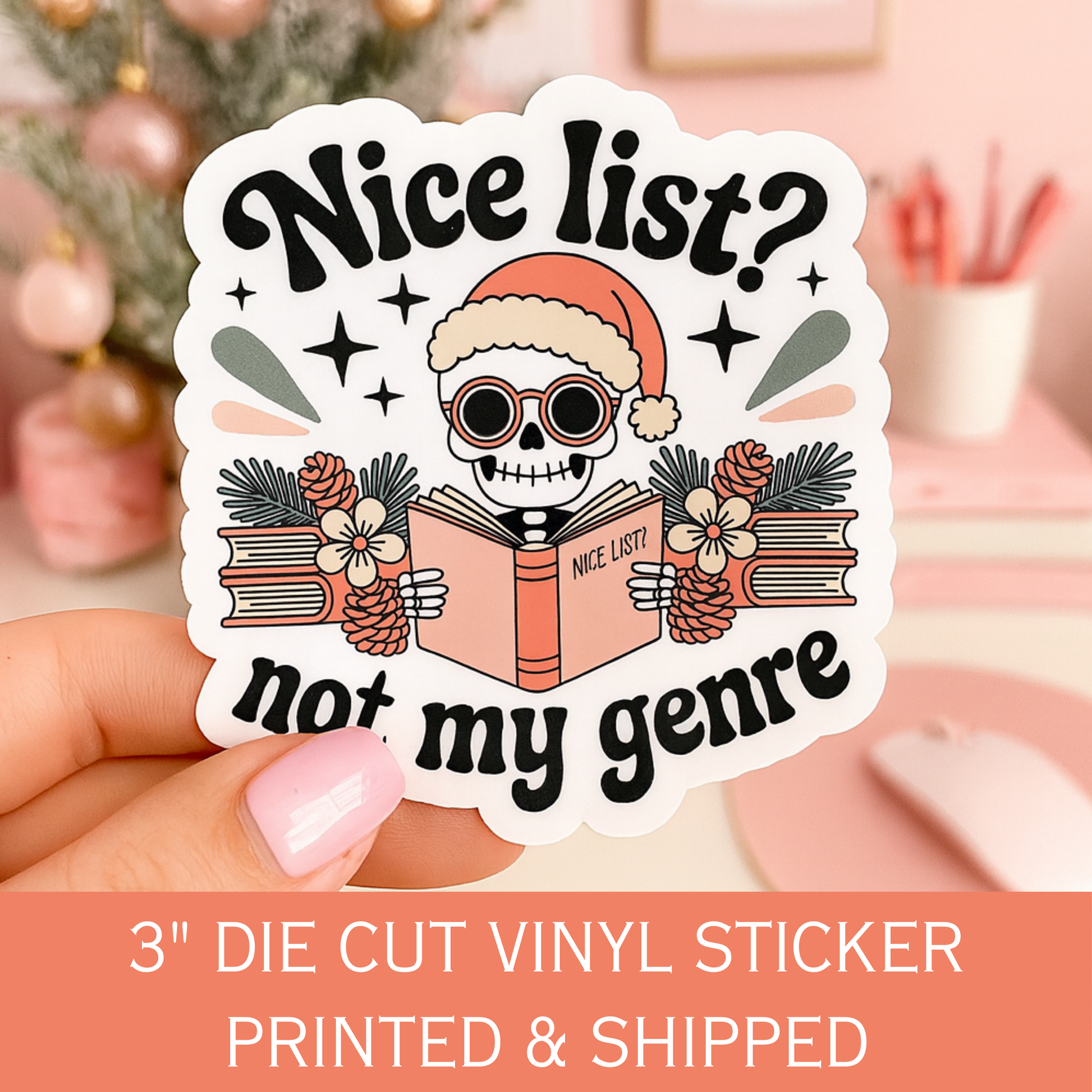 Bookish Christmas Stickers