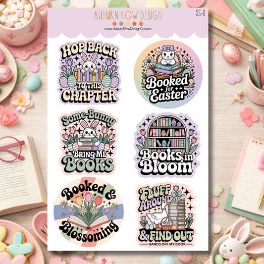 Easter Bookish Sticker Sheet
