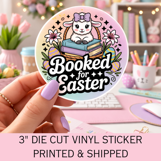 Bookish Easter Sticker