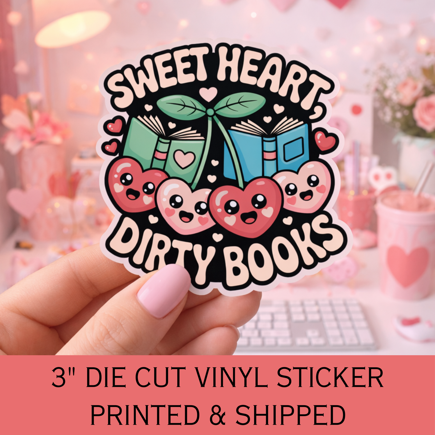 Sweet Heart Dirty Books Smut Reading Sticker