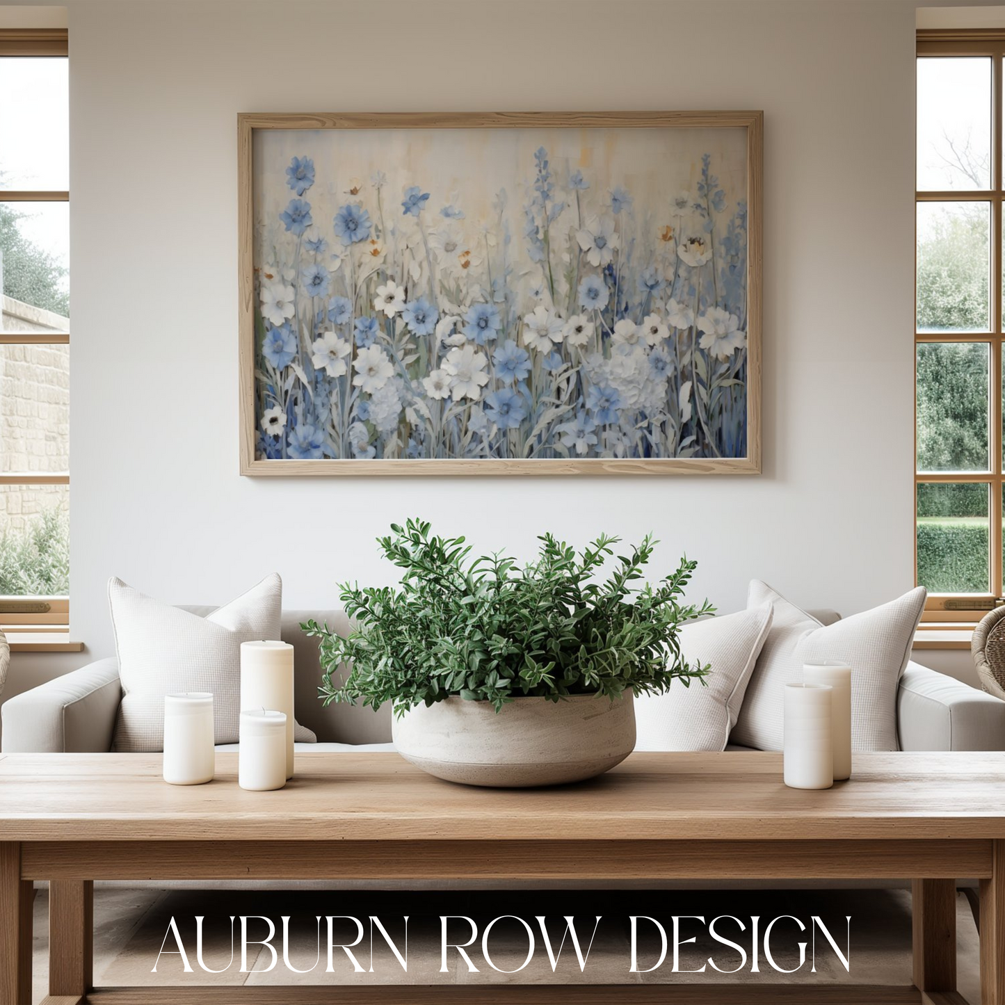 Blue Wildflower Printable Art