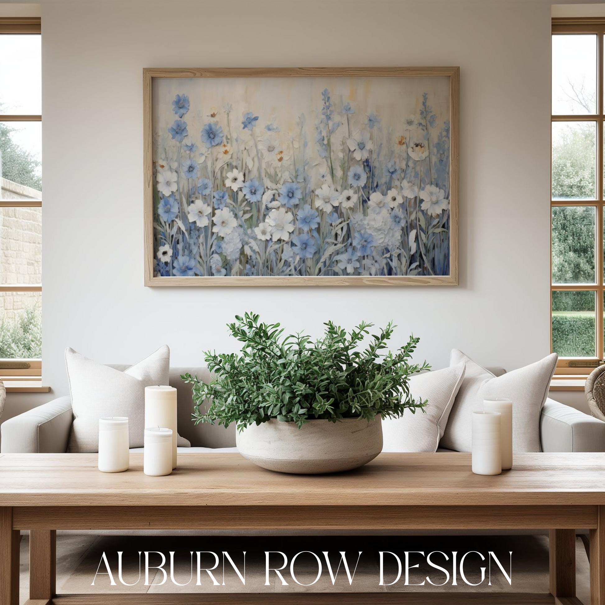 Blue Wildflower Printable Art