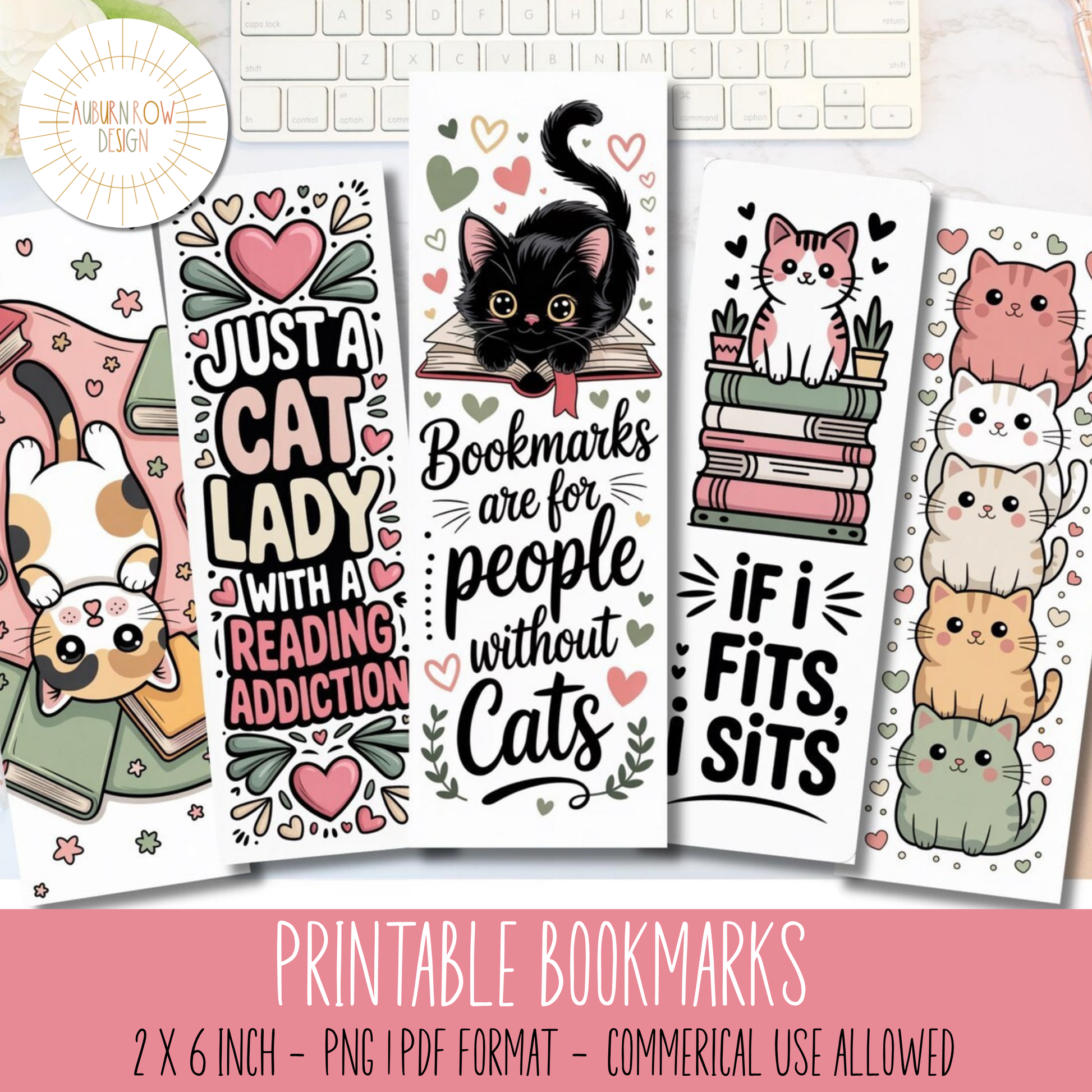 Printable Cat Bookmarks