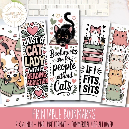 Printable Cat Bookmarks