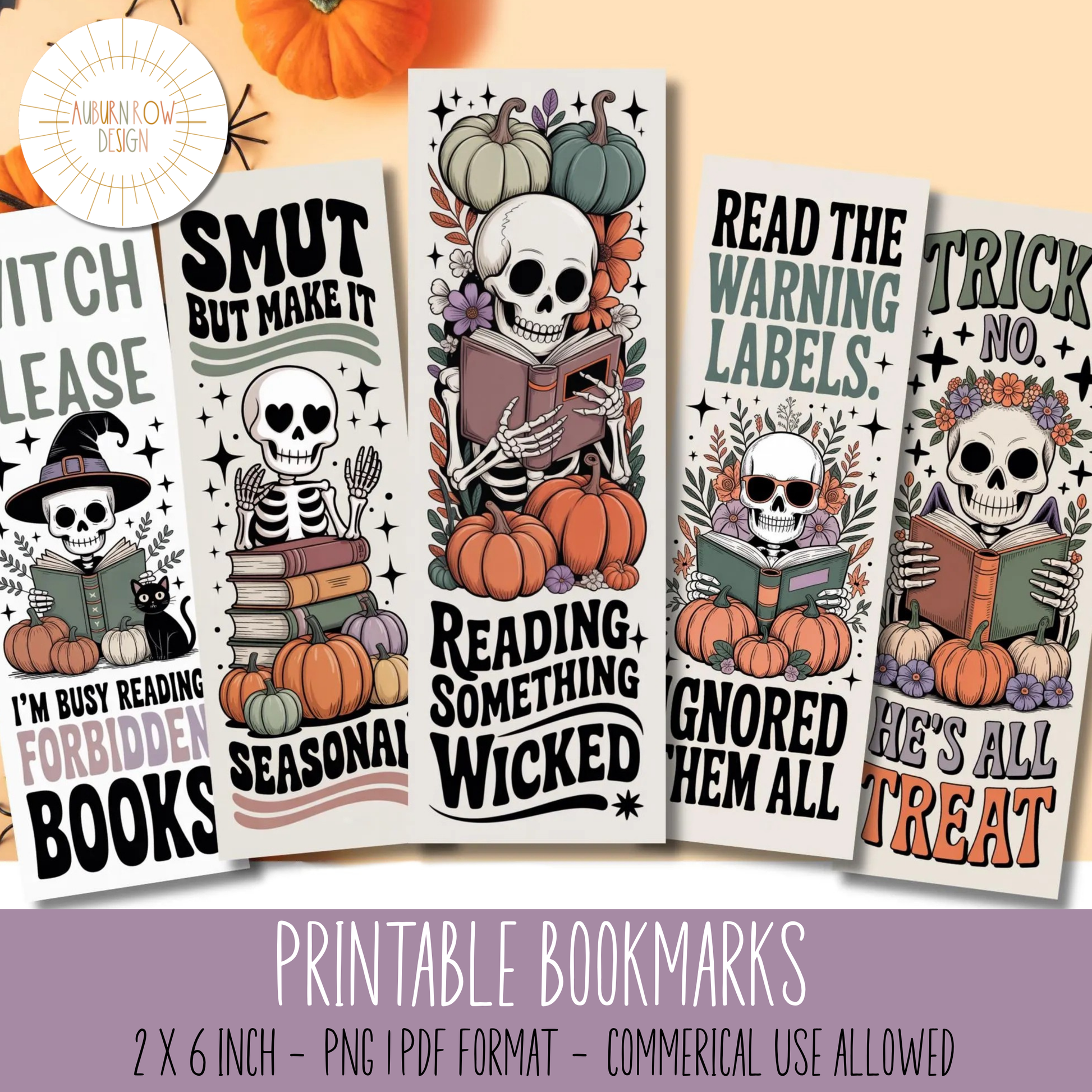 Printable Halloween Smut Bookmarks