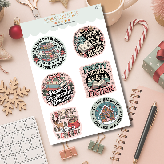 Christmas Bookish Stickers