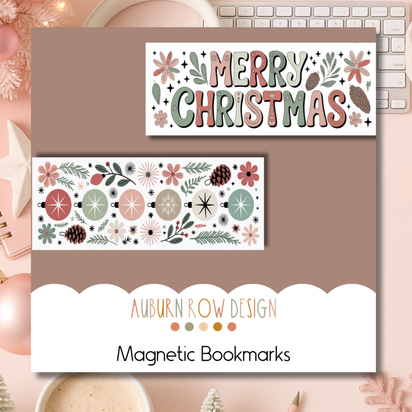Christmas Magnetic Bookmark
