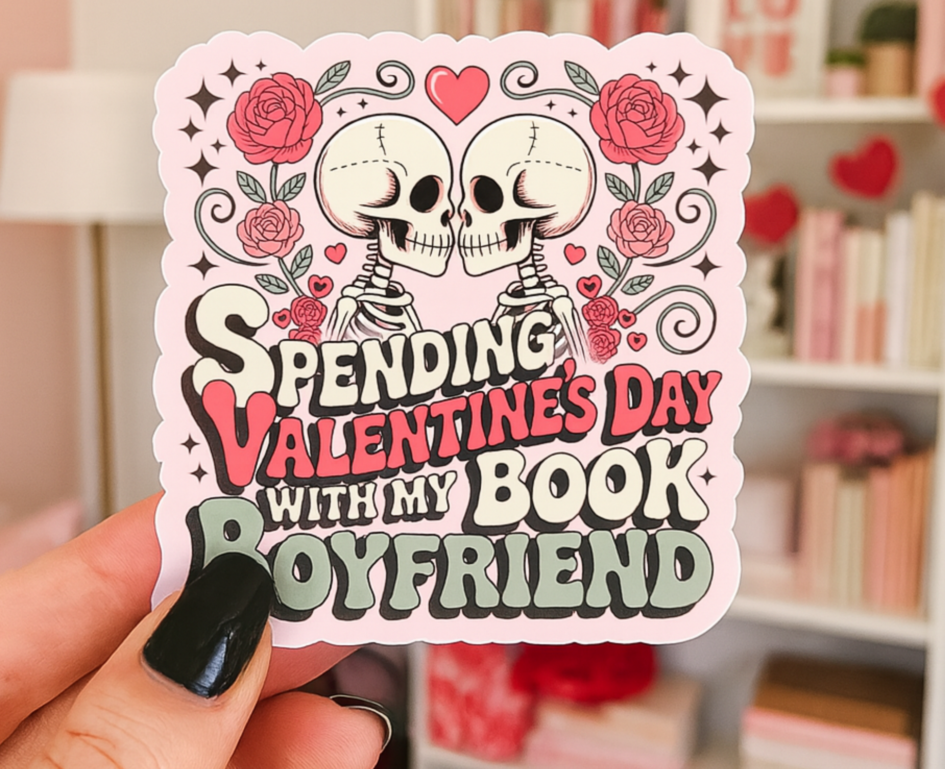 Valentines Day Bookish Sticker