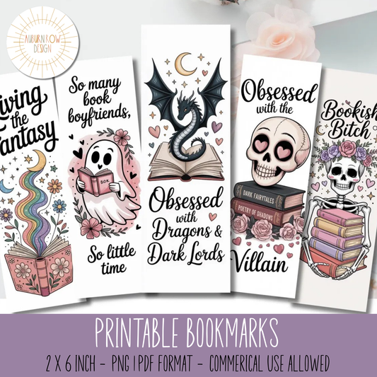 Printable Romantasy Bookmarks
