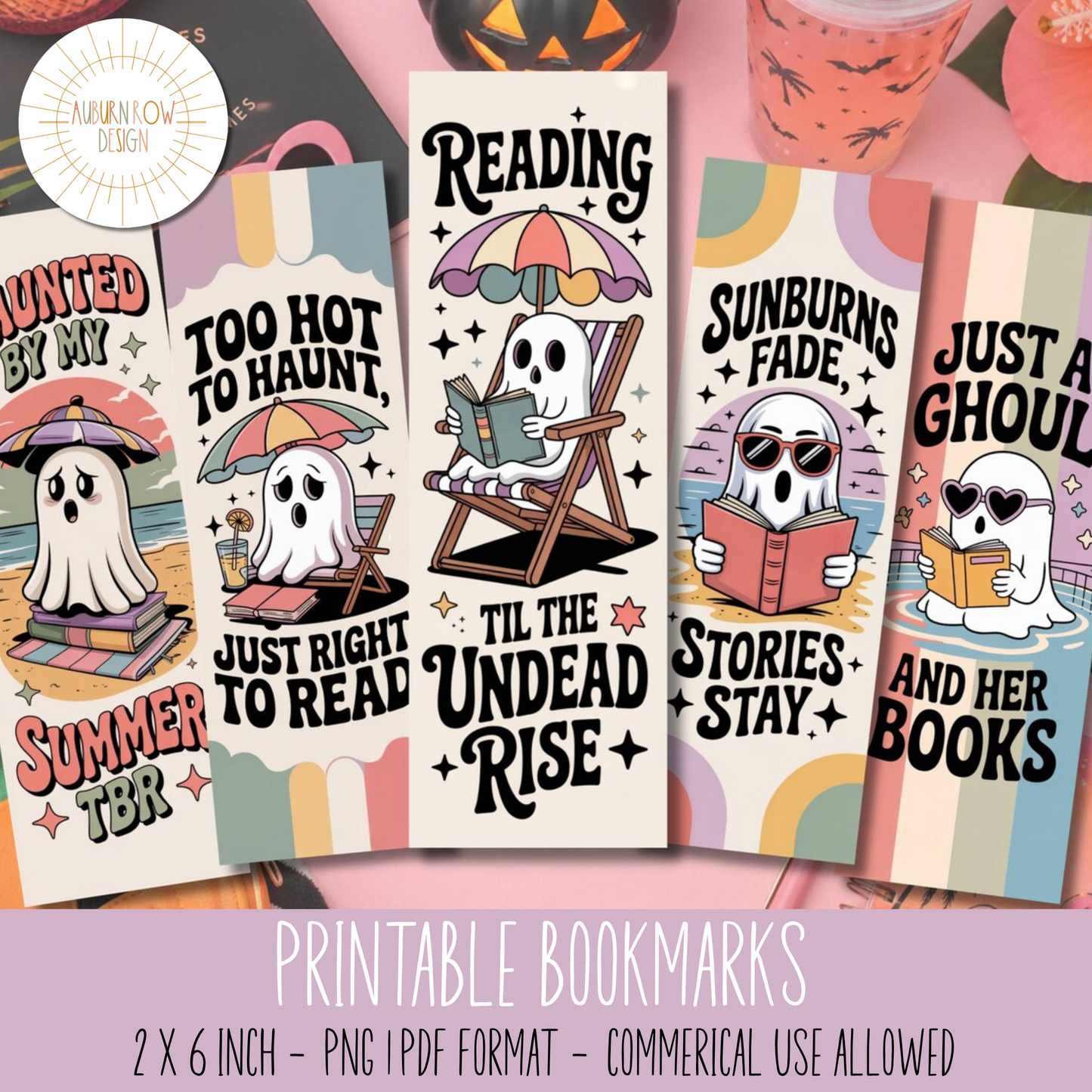 Printable Summerween Bookmarks