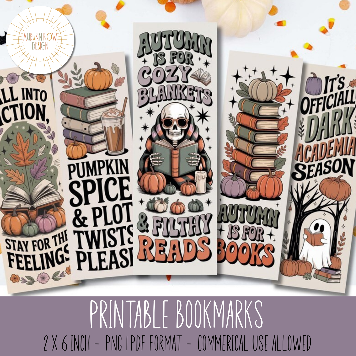printable autumn bookmarks