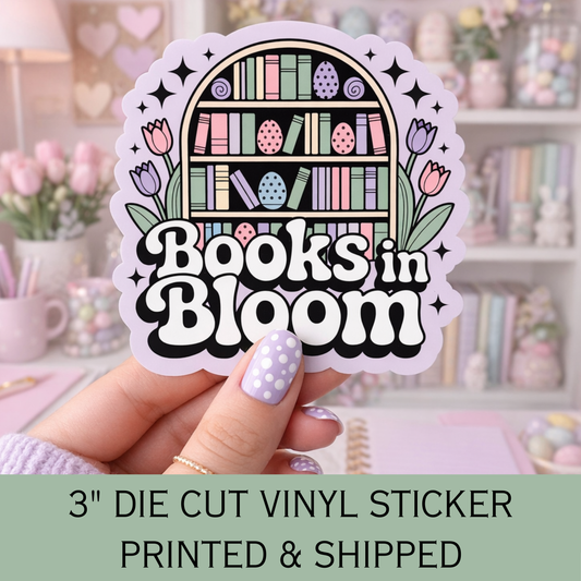 bookish easter sticker