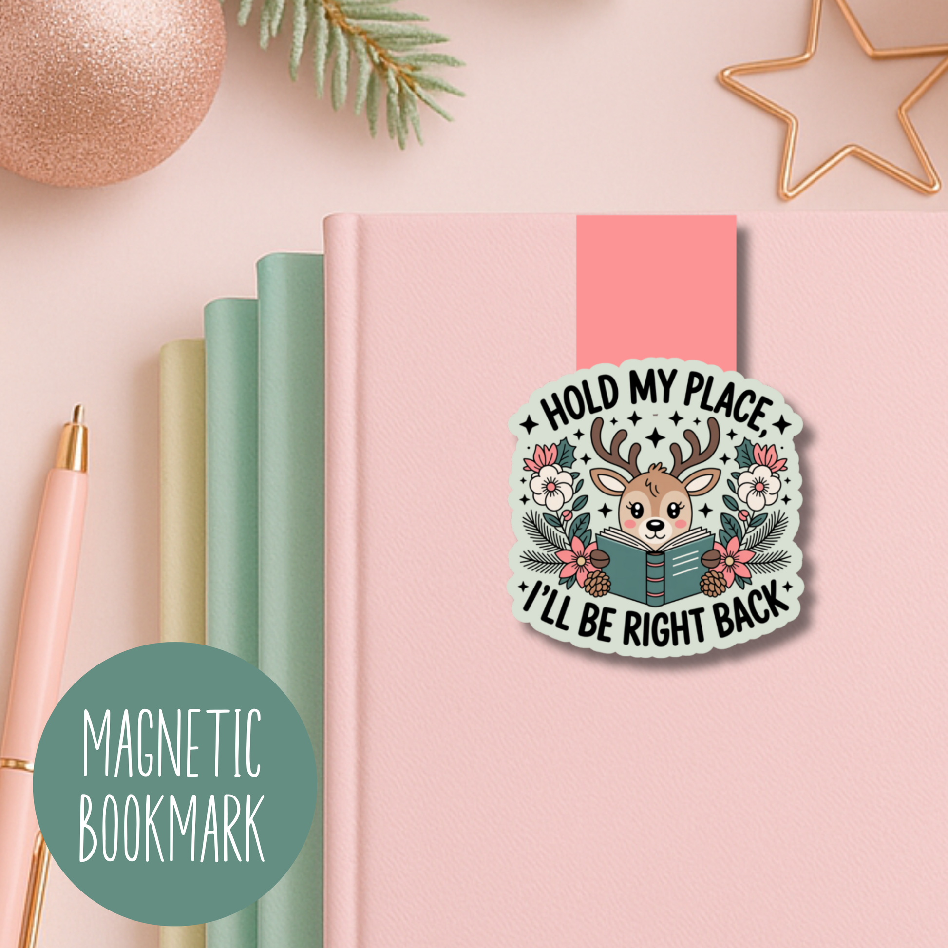 Reindeer Magnetic Bookmark
