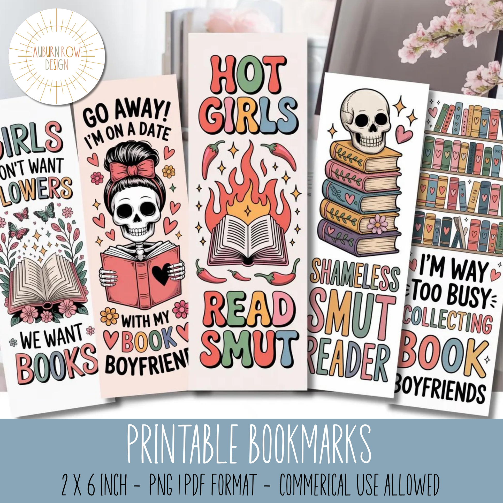 Printable Smut Bookmarks