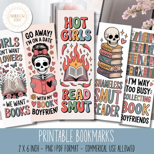 Printable Smut Bookmarks
