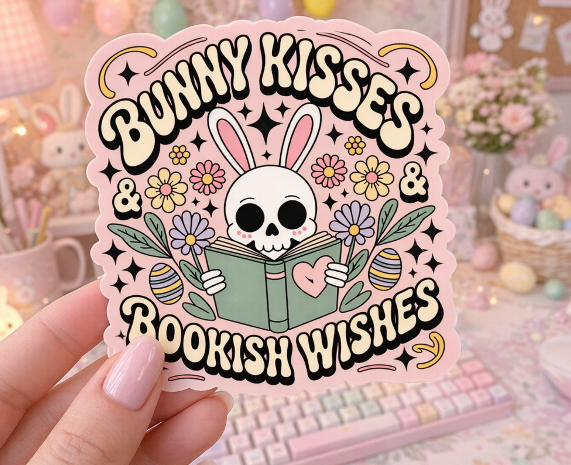 Easter Bookish Sticker