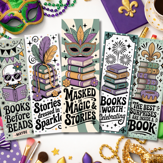 Mardi Gras Bookmark