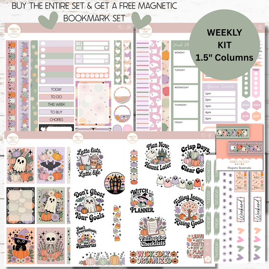 Pastel Halloween Weekly Planner Kit