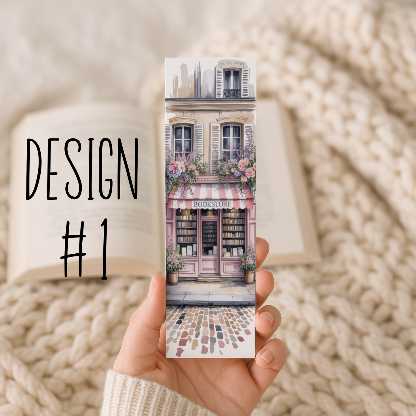 Watercolor Bookshop Bookmarks