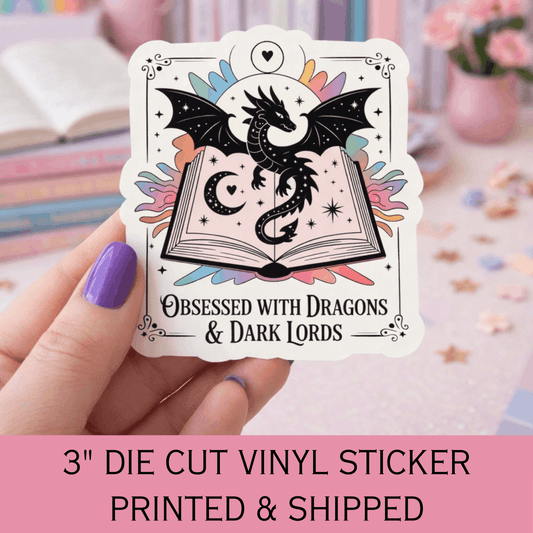 Romantasy Dragon Sticker