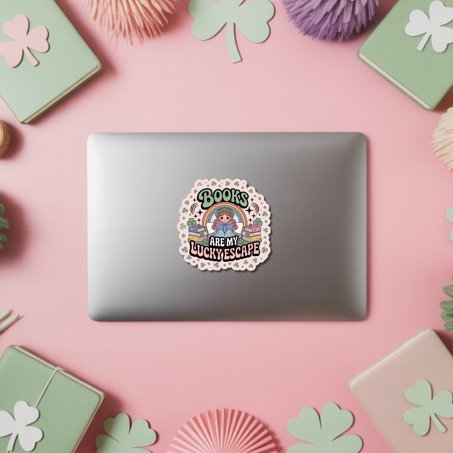 St. Patricks Day Reading Sticker