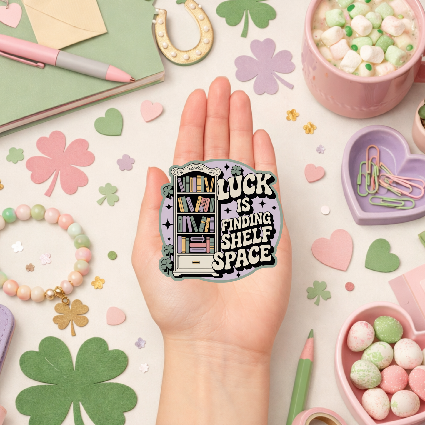 St Patricks Day Bookish Sticker