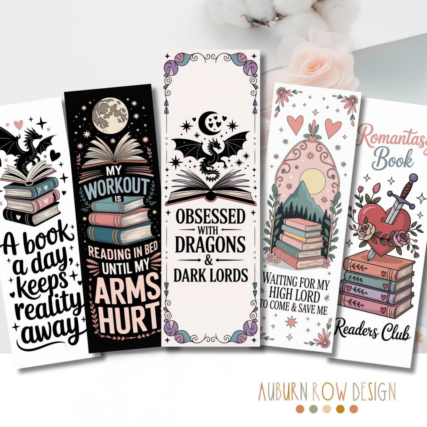 Printable Romantasy Bookmarks