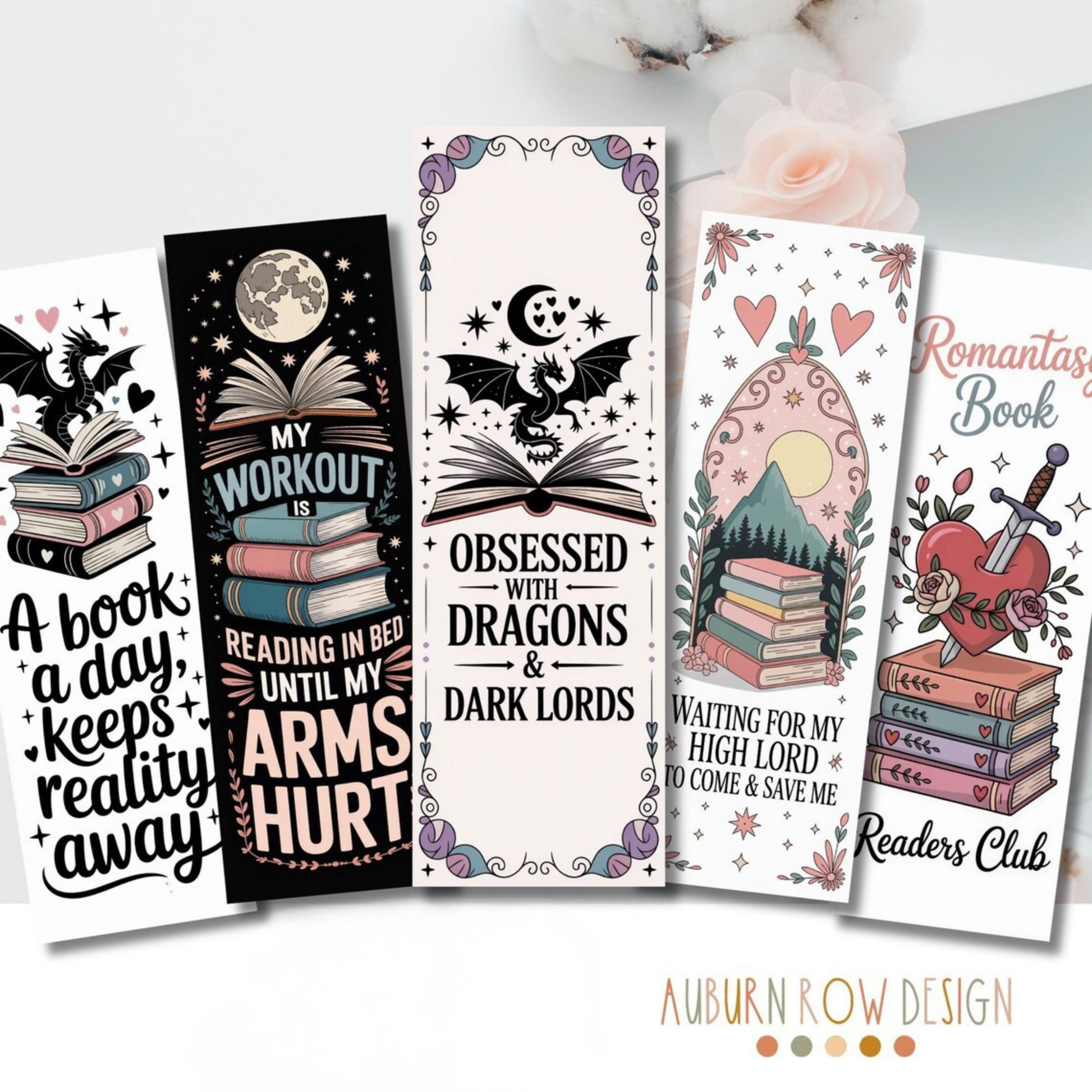Printable Romantasy Bookmarks