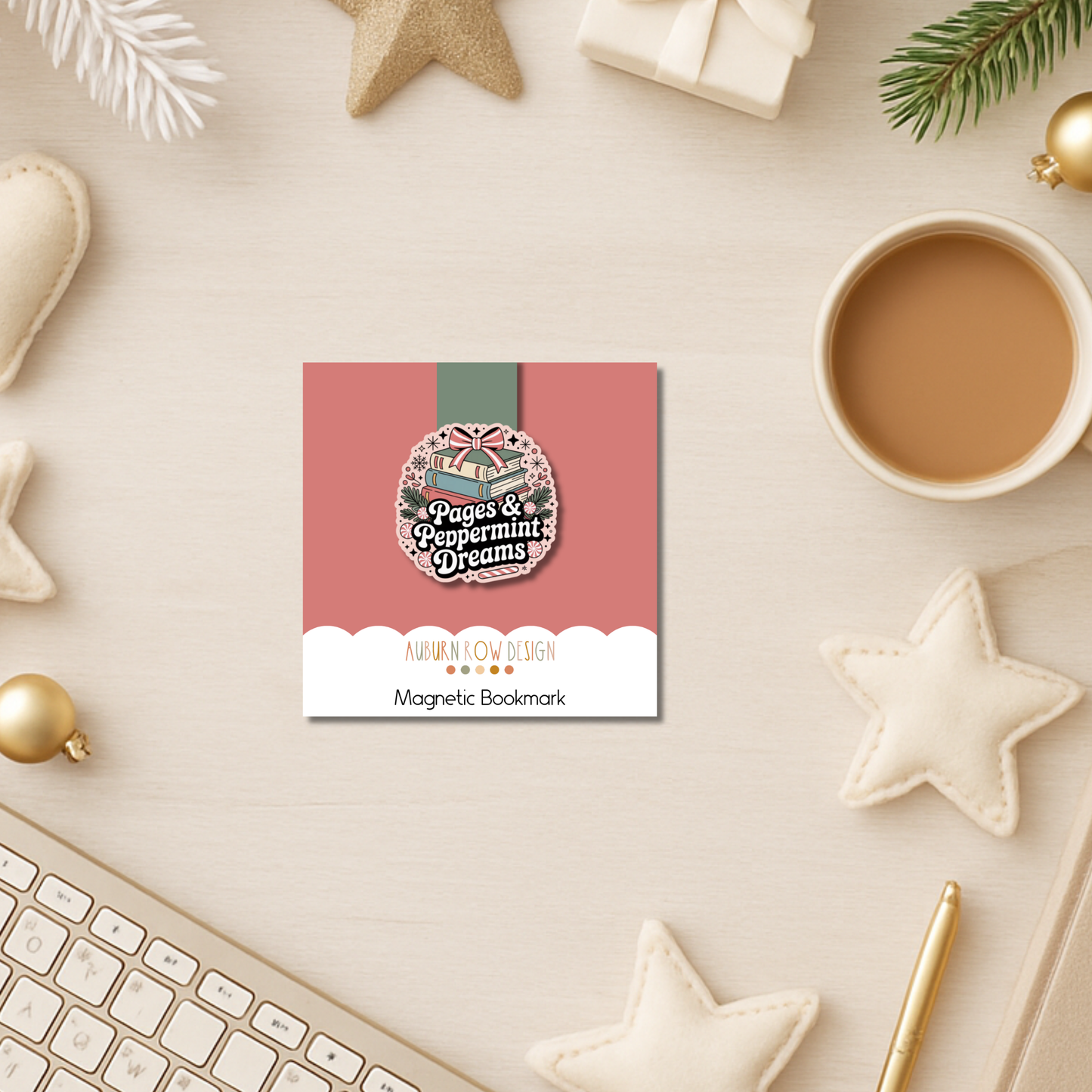 Pages & Peppermint Dreams Magnetic Bookmark