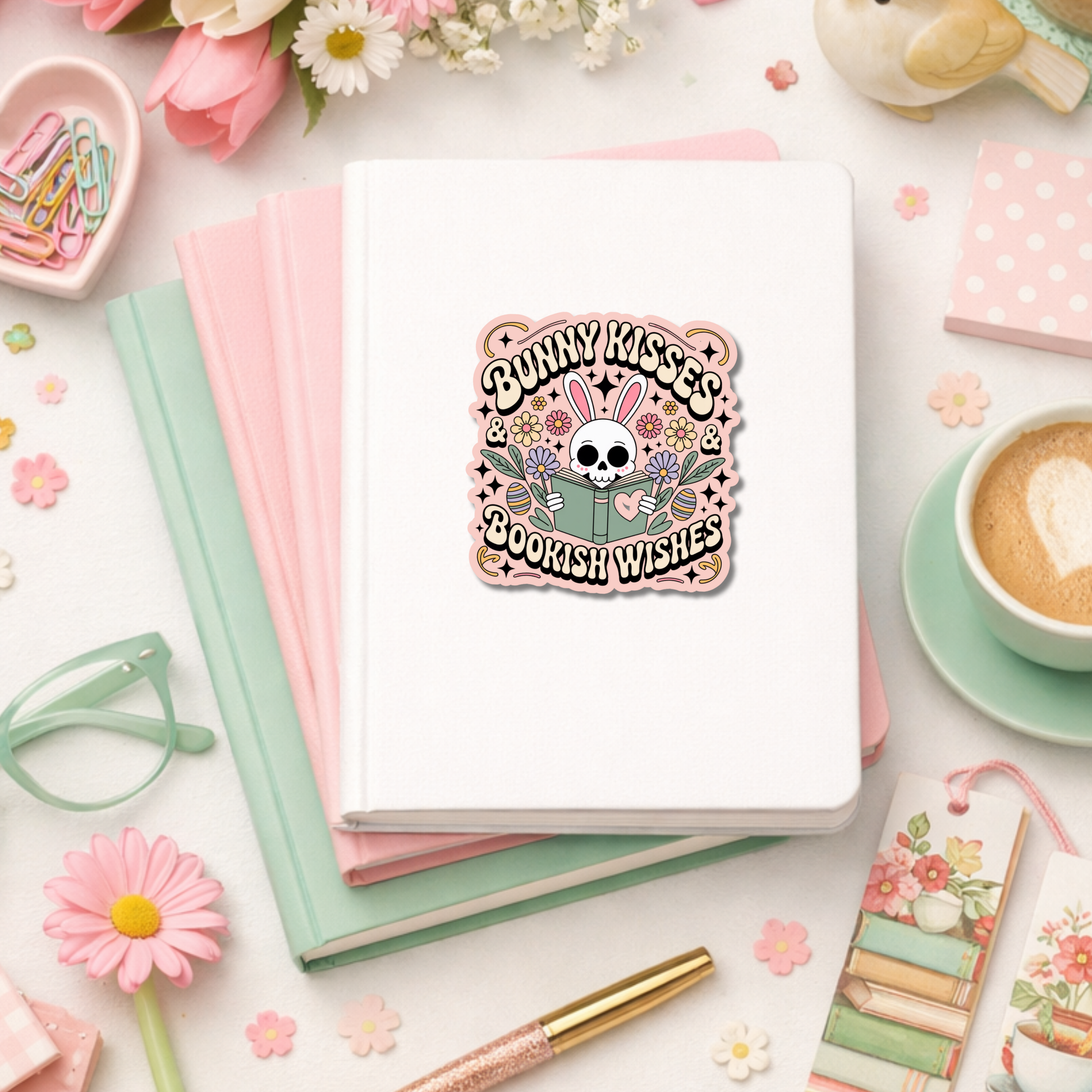 Easter Bookish Sticker