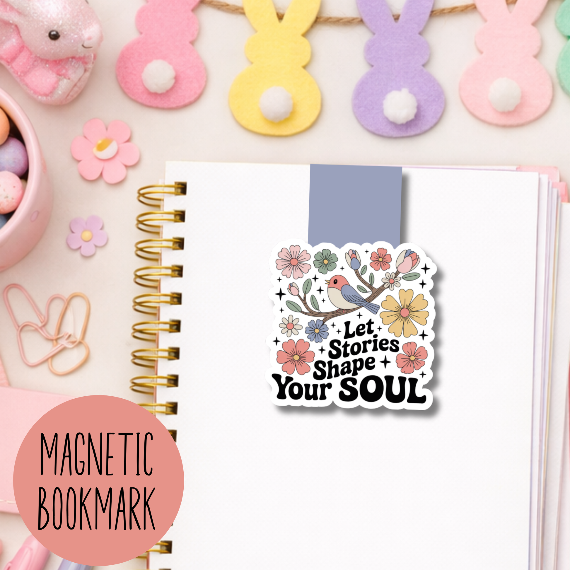 Spring Magnetic Bookmark