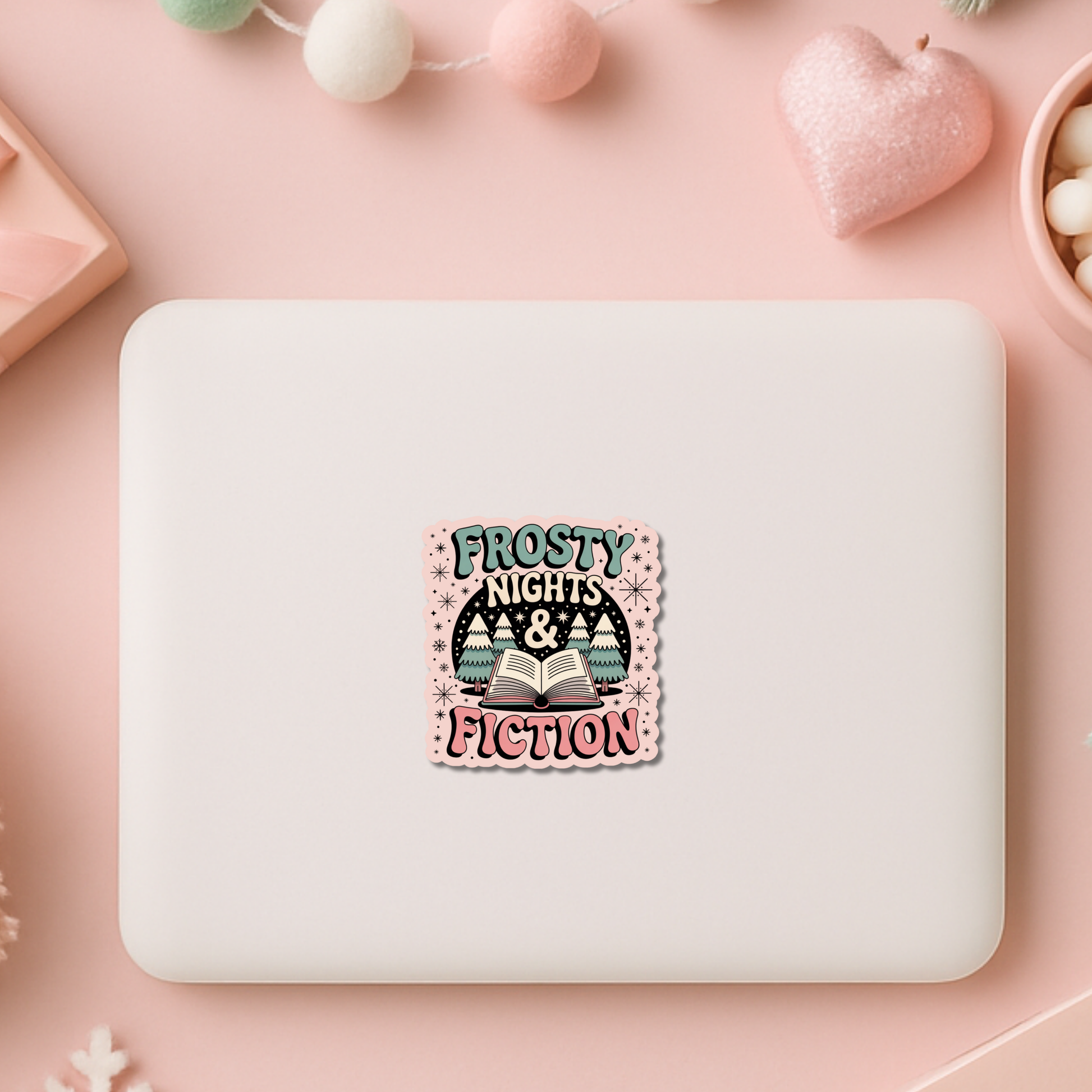 Bookish Christmas Sticker