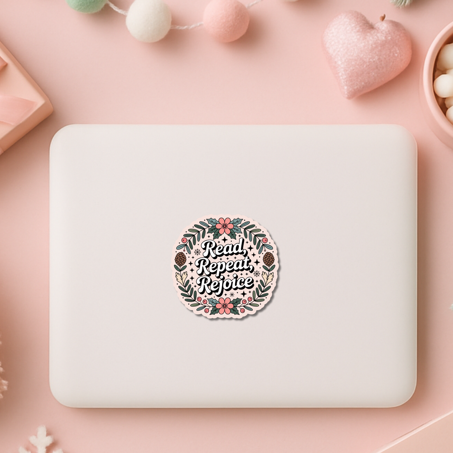 Read Repeat Rejoice Die Cut Sticker