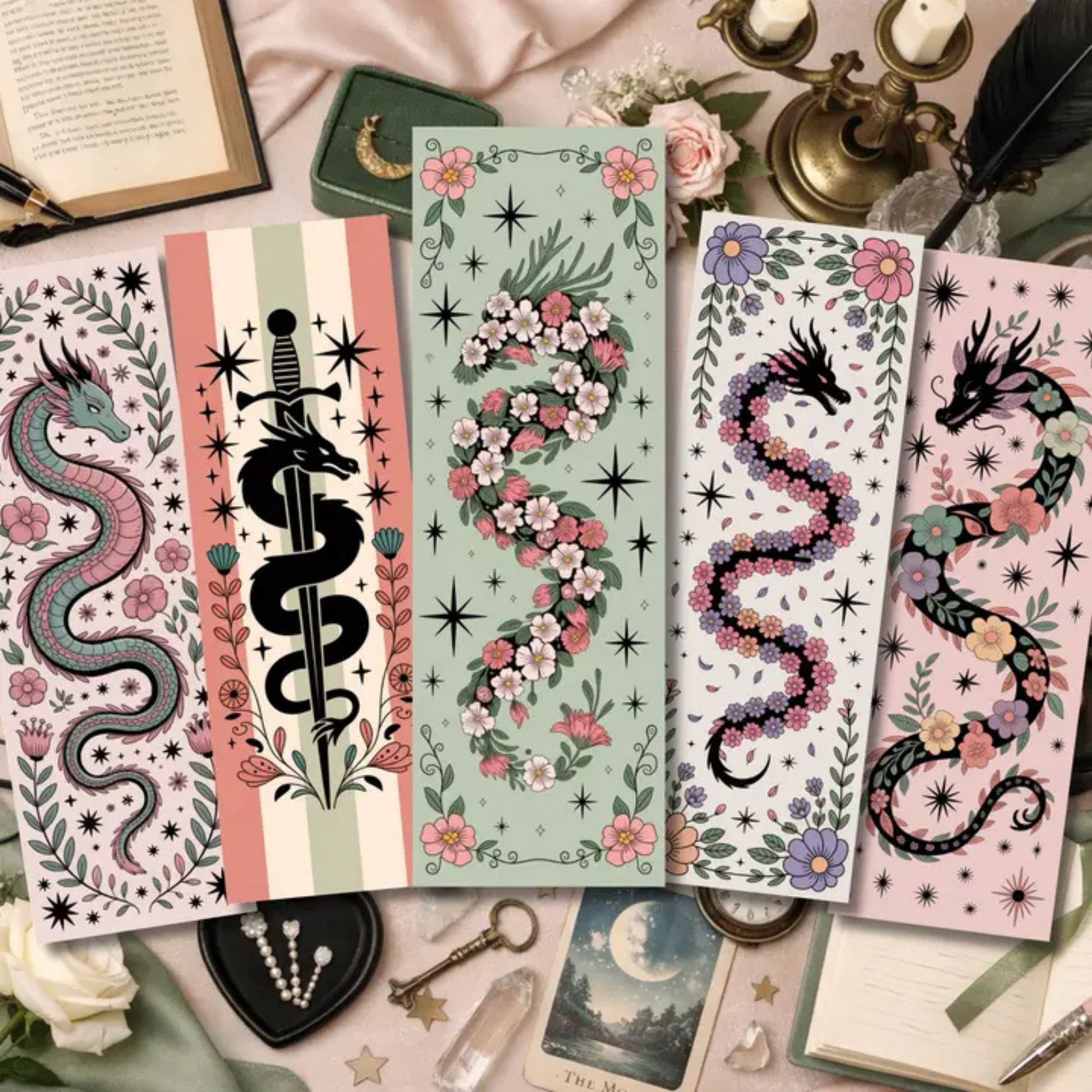 Printable Dragon Bookmarks