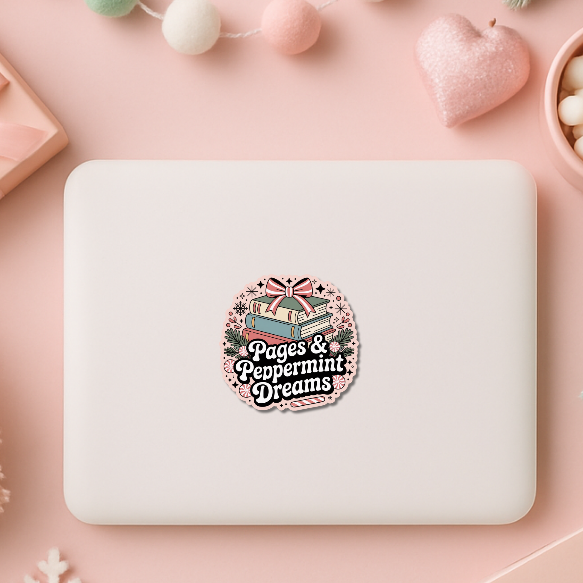 Bookish Christmas Sticker