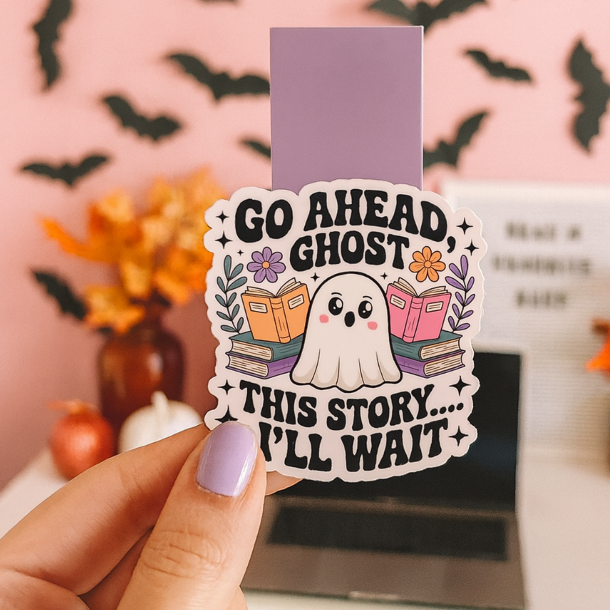 Ghost Magnetic Bookmark