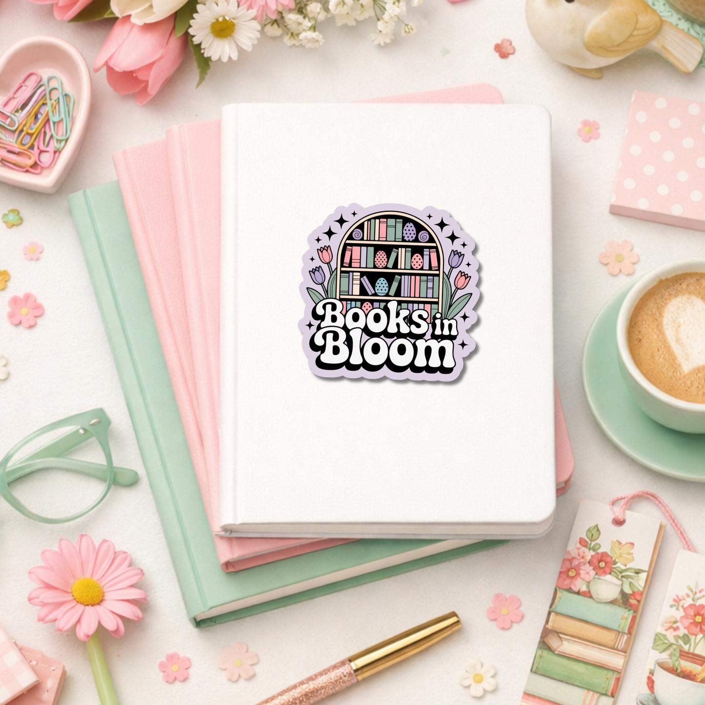 easter bookish sticker