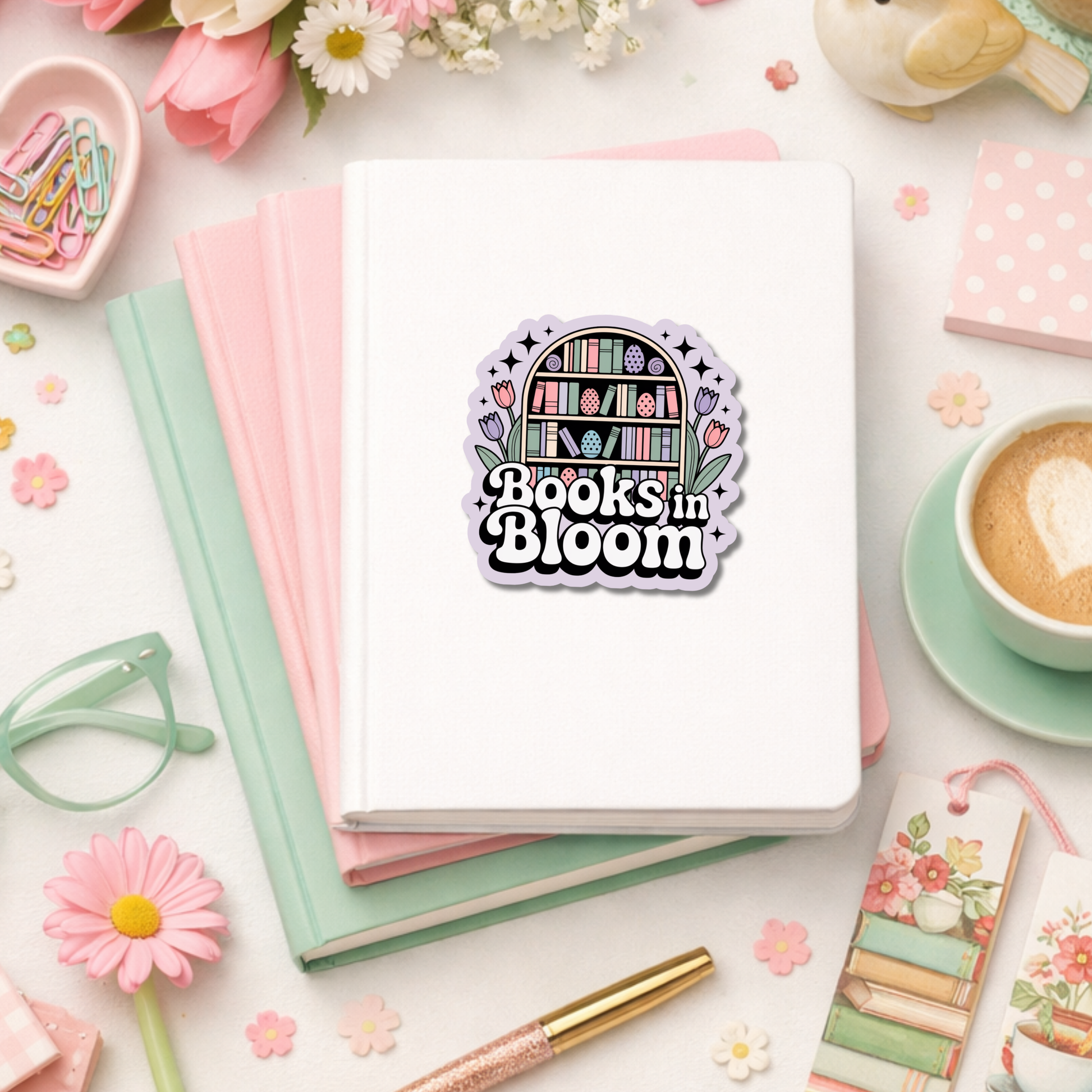 easter bookish sticker