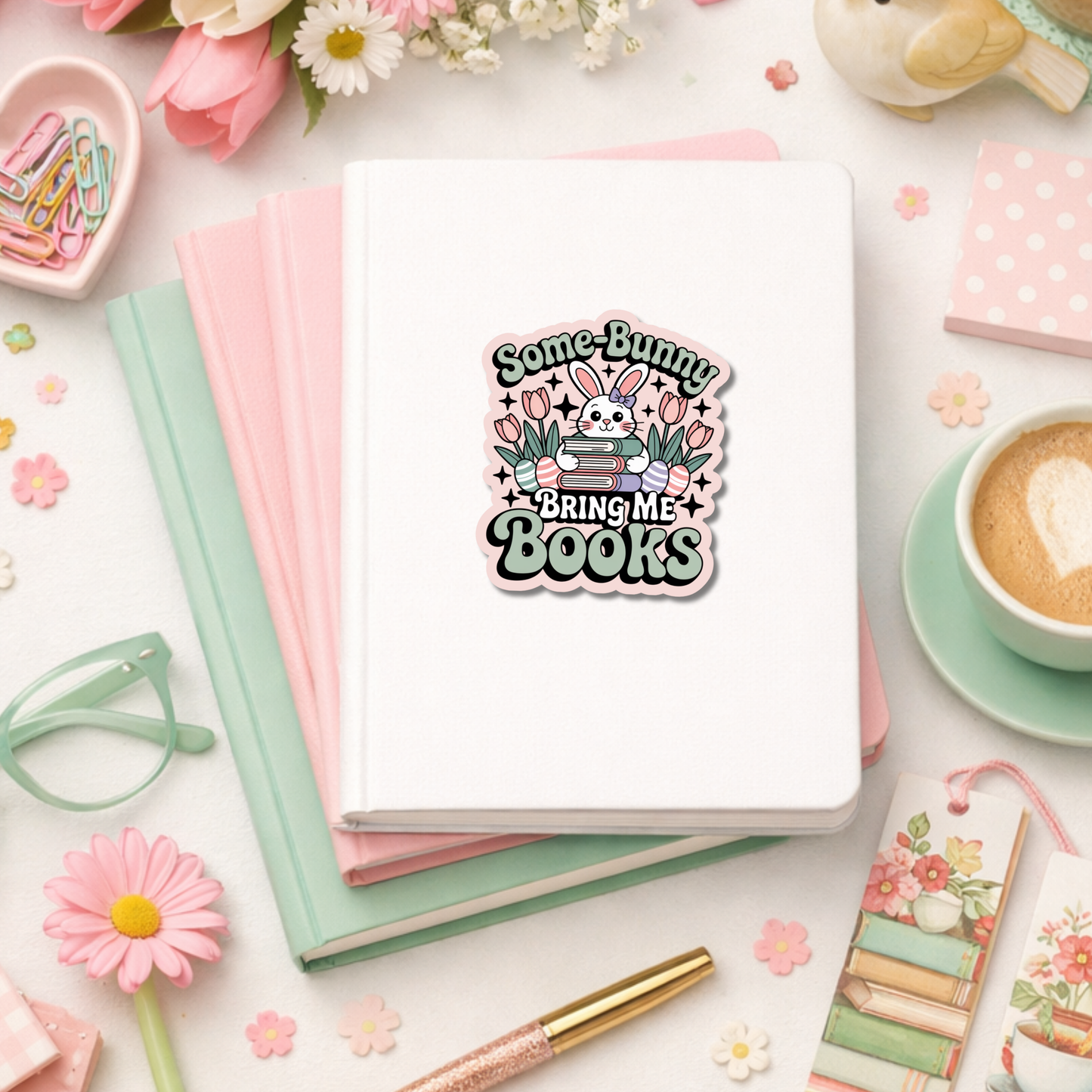 Easter Bookish Sticker