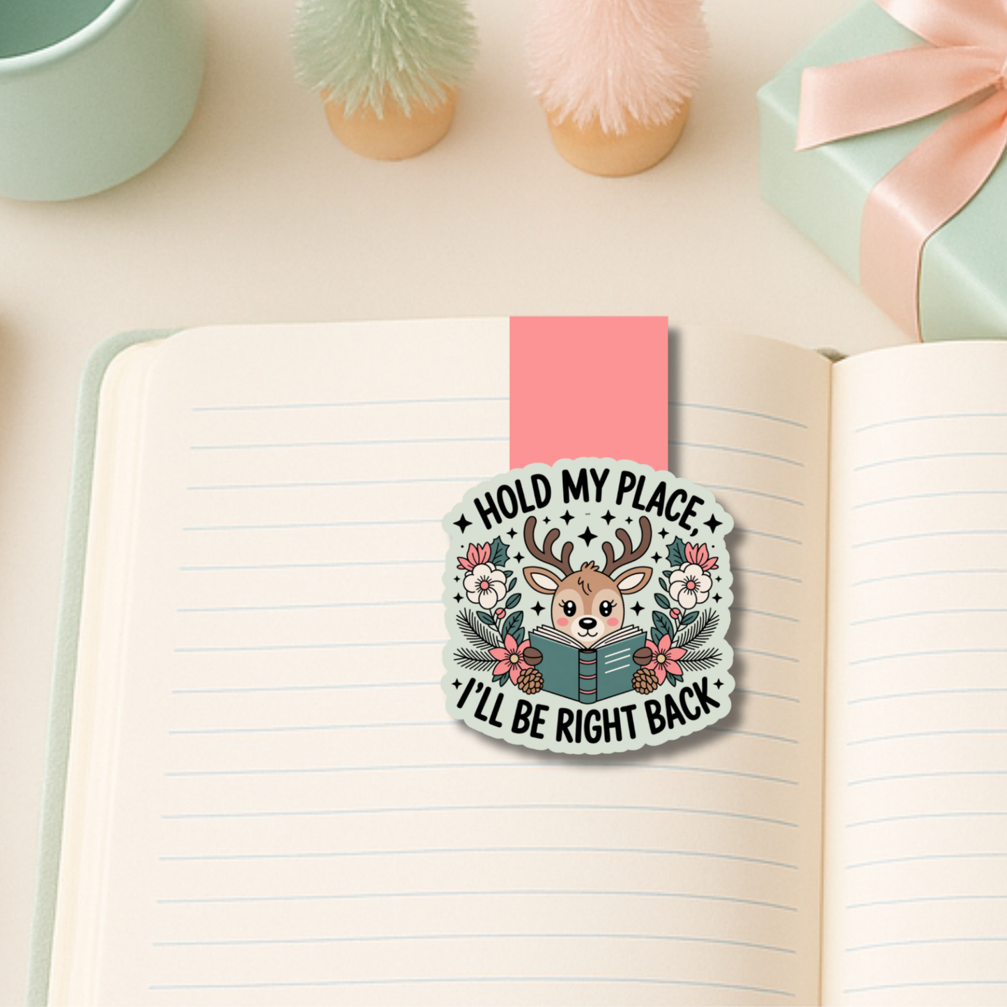 Reindeer Magnetic Bookmark