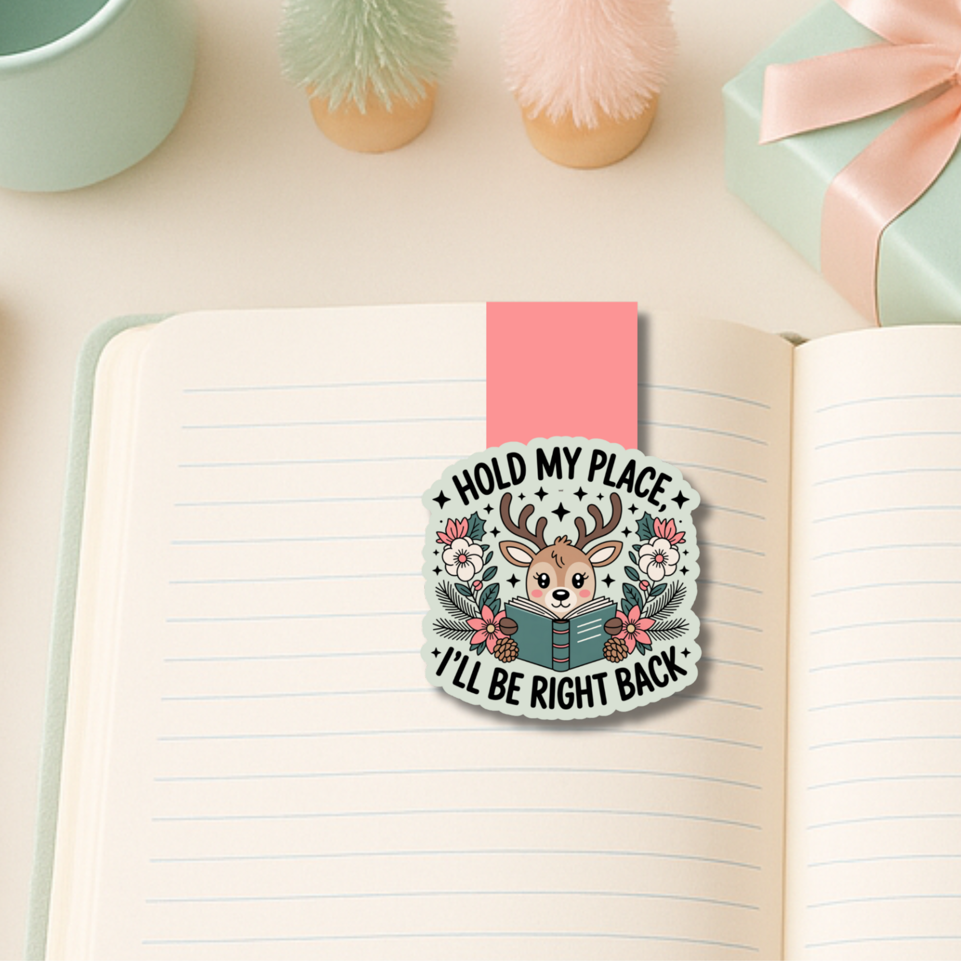 Reindeer Magnetic Bookmark