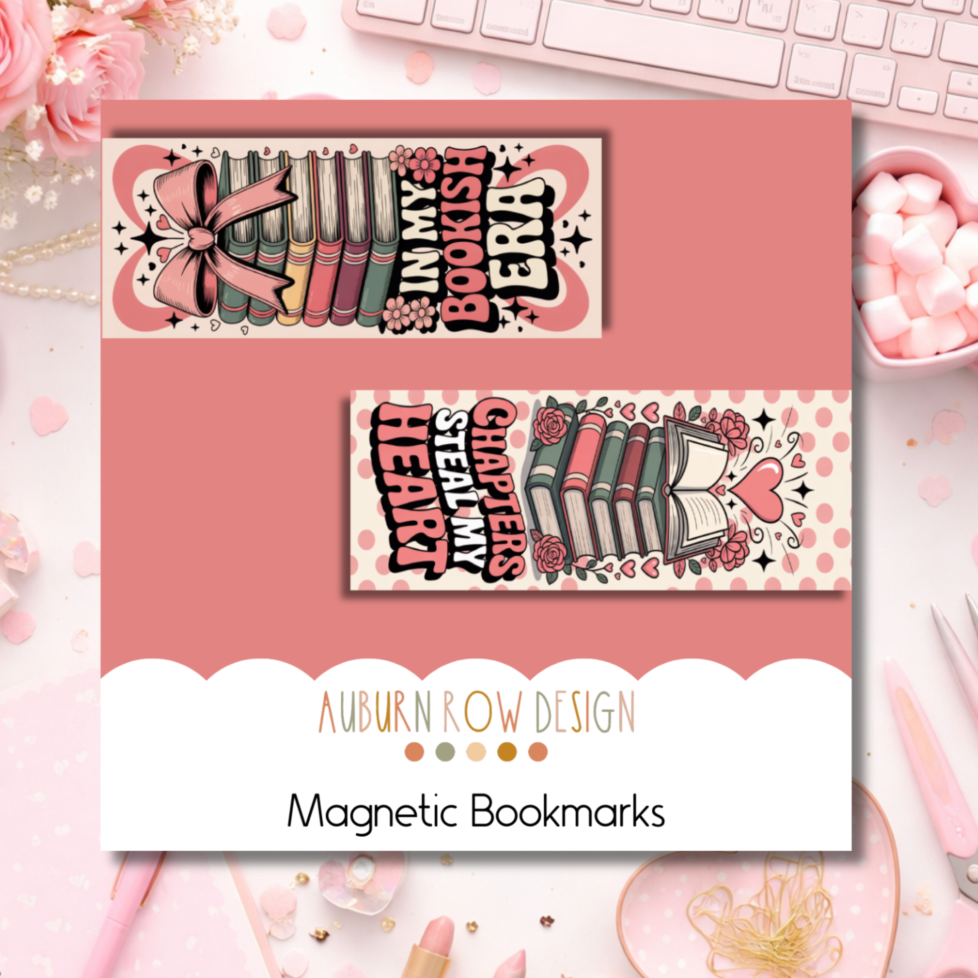 Valentines Day Magnetic Bookmarks