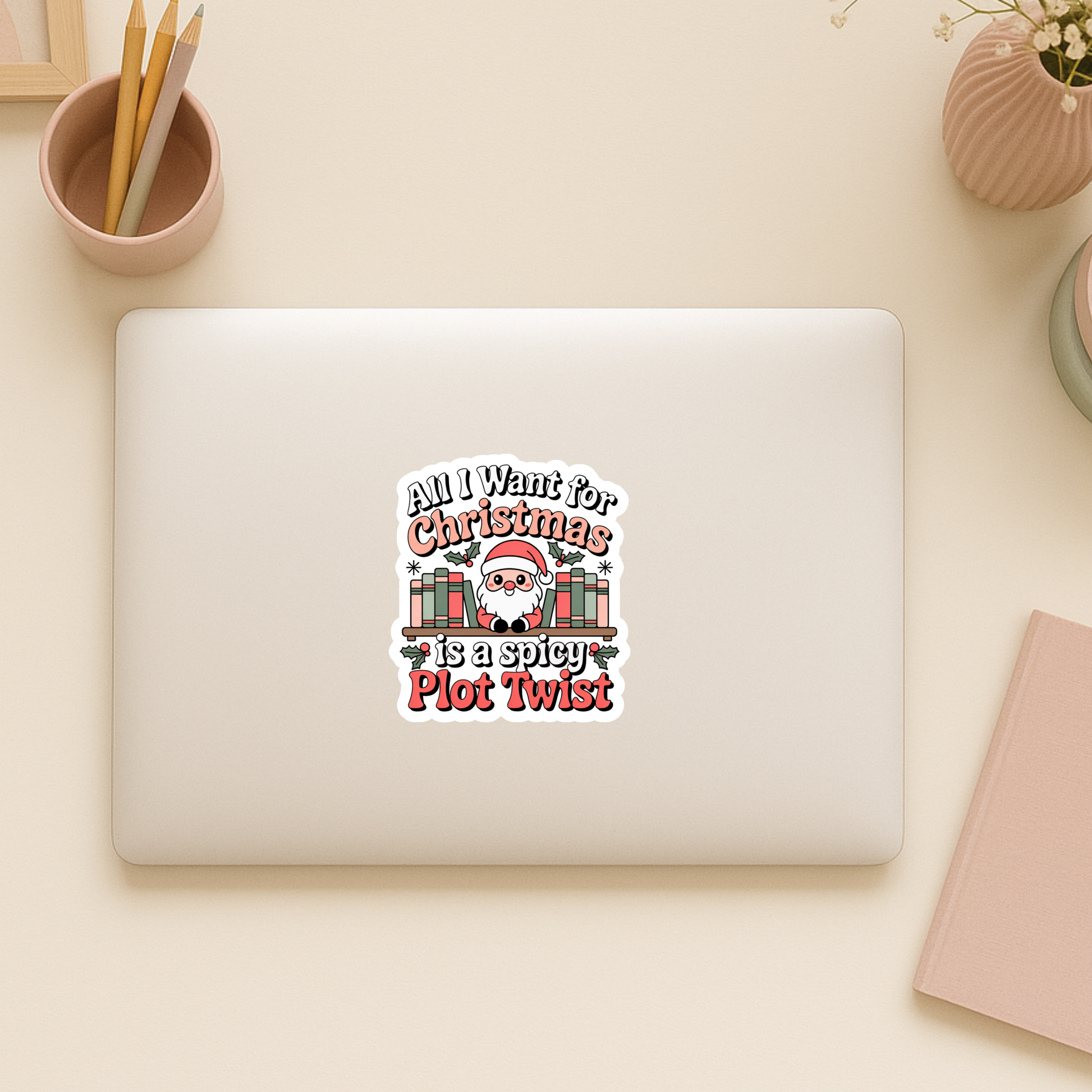 Bookish Christmas Stickers
