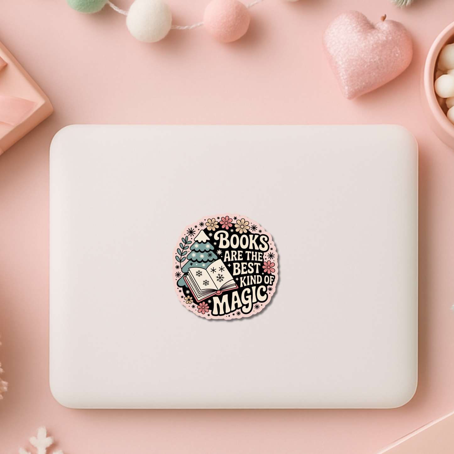 Bookish Christmas Sticker