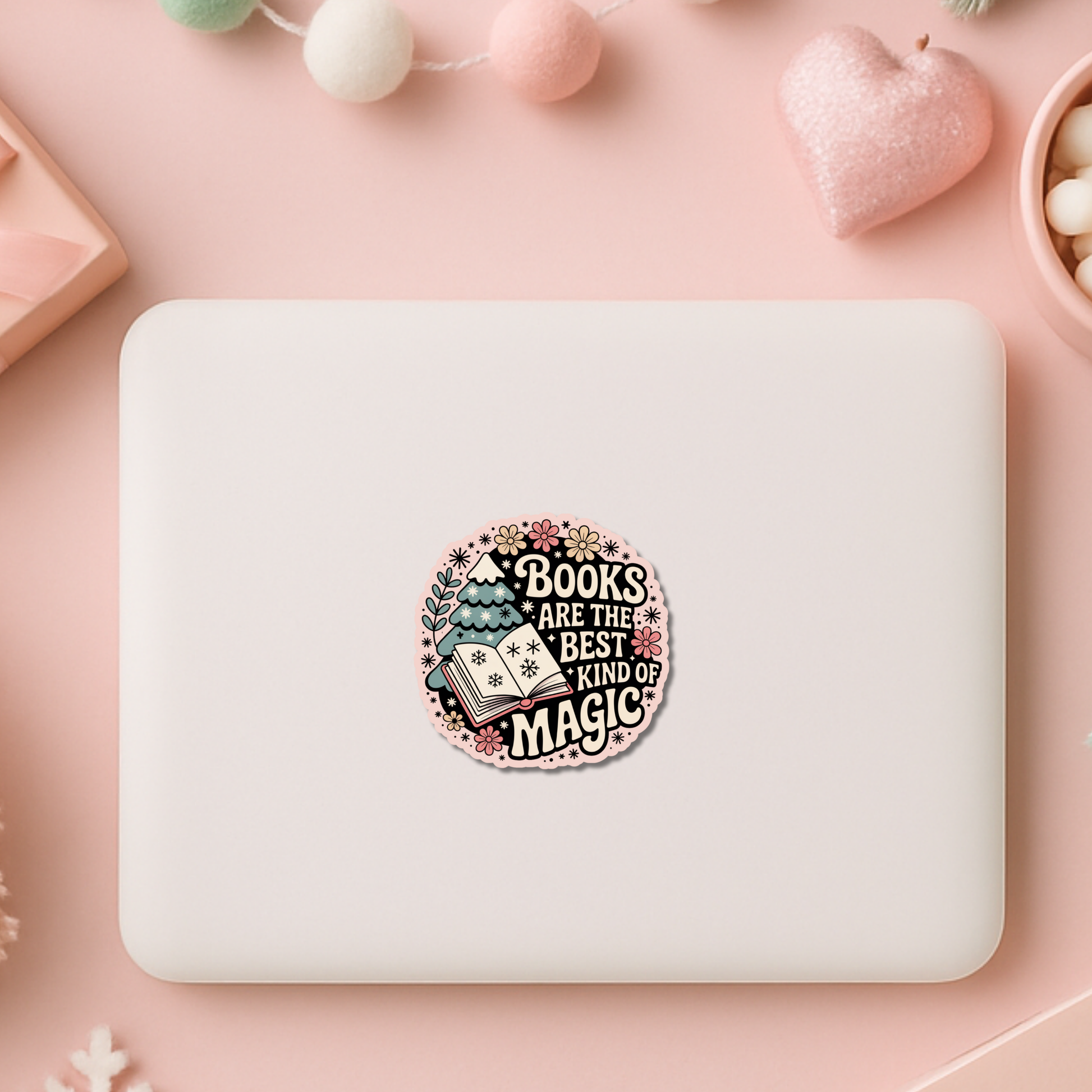 Bookish Christmas Sticker