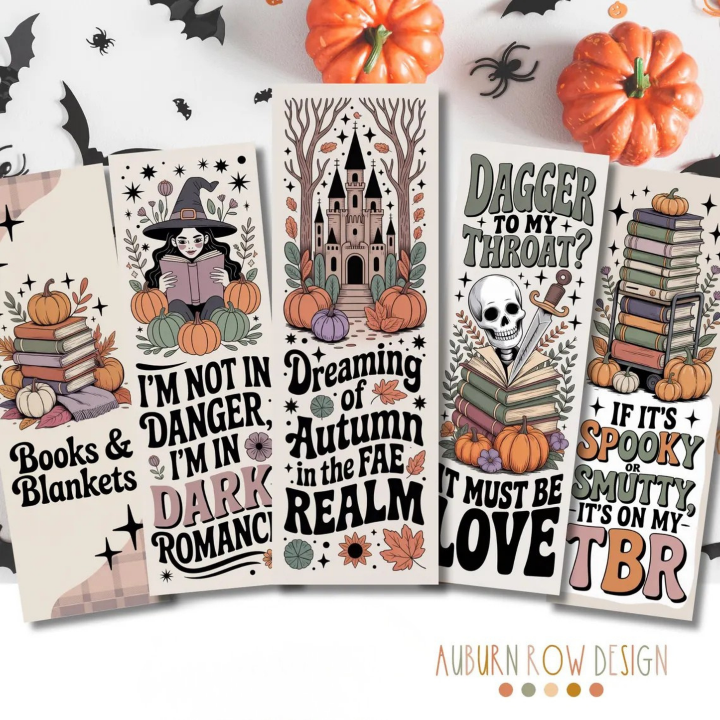 Printable Halloween Dark Romance Bookmarks