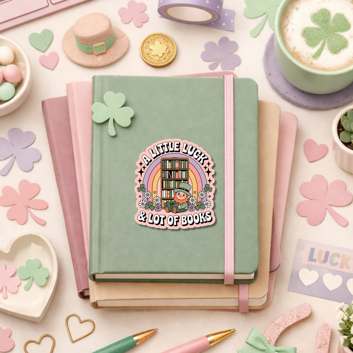 St Patricks Day Reading Sticker