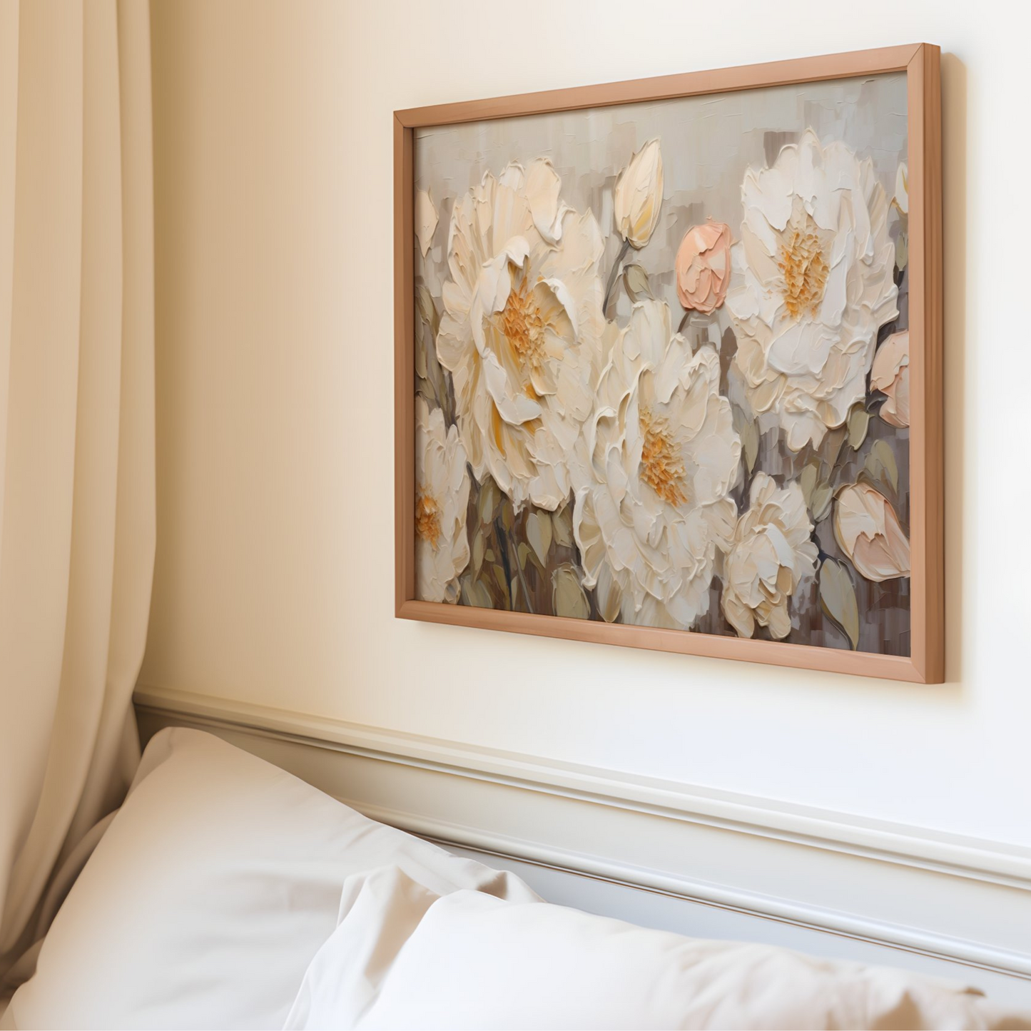 Gardenia Floral Wall Art Print